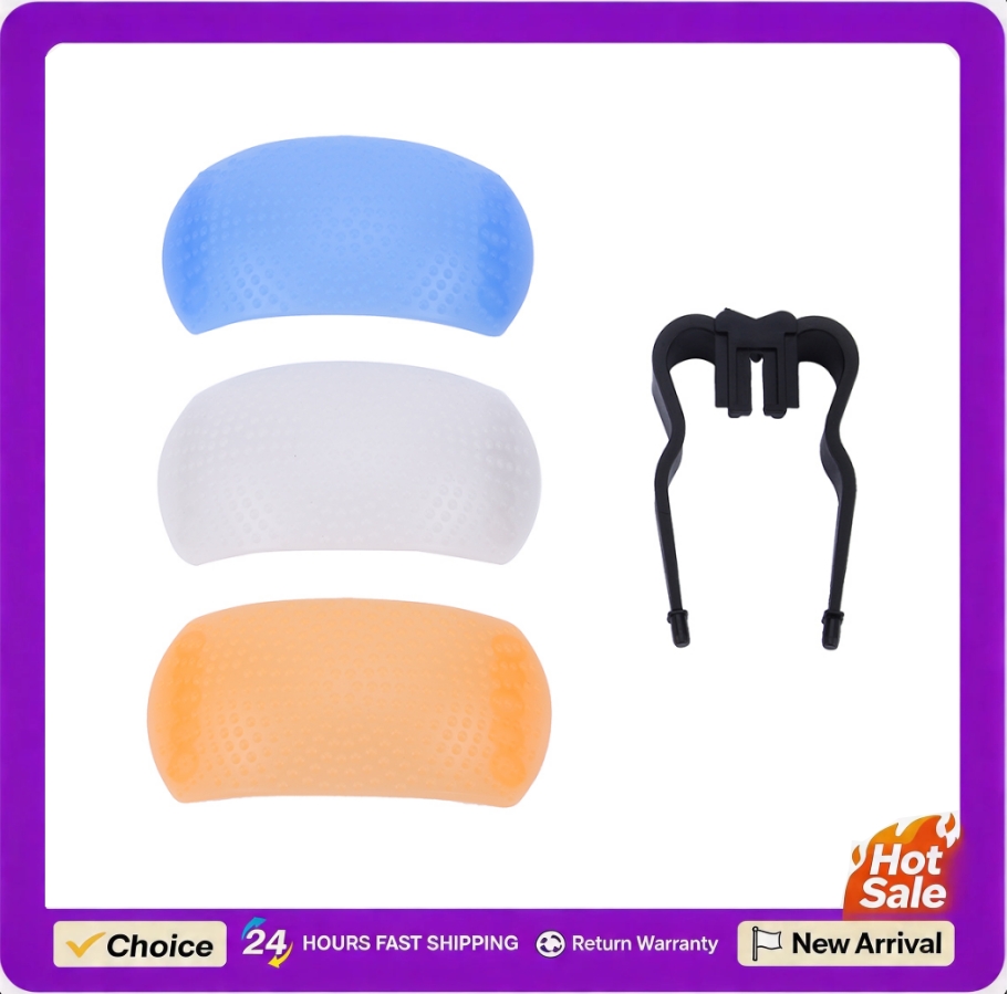 Pop Up Flash Diffuser - Penutup Difuser Flash Pop-up 3 Warna