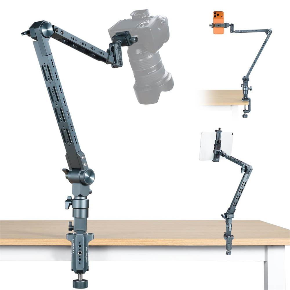 Photography Desk - Braket Lengan Ajaib Aluminium Kapasitas Beban