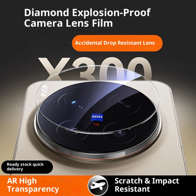 Photography Kit Vivo X300 - 3-1 Buah Kaca Tempered Penutup Lensa