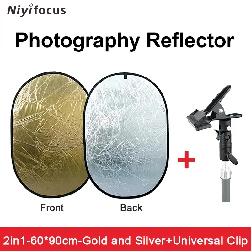 Pop Up Flash Diffuser - Reflektor Portabel Bulat 2in1 30cm 60cm