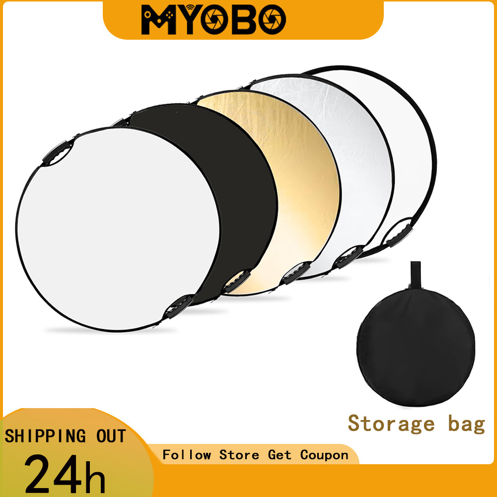 Reflector 5 In 1 - Reflektor Fotografi MYOBO Lipat dengan Tas