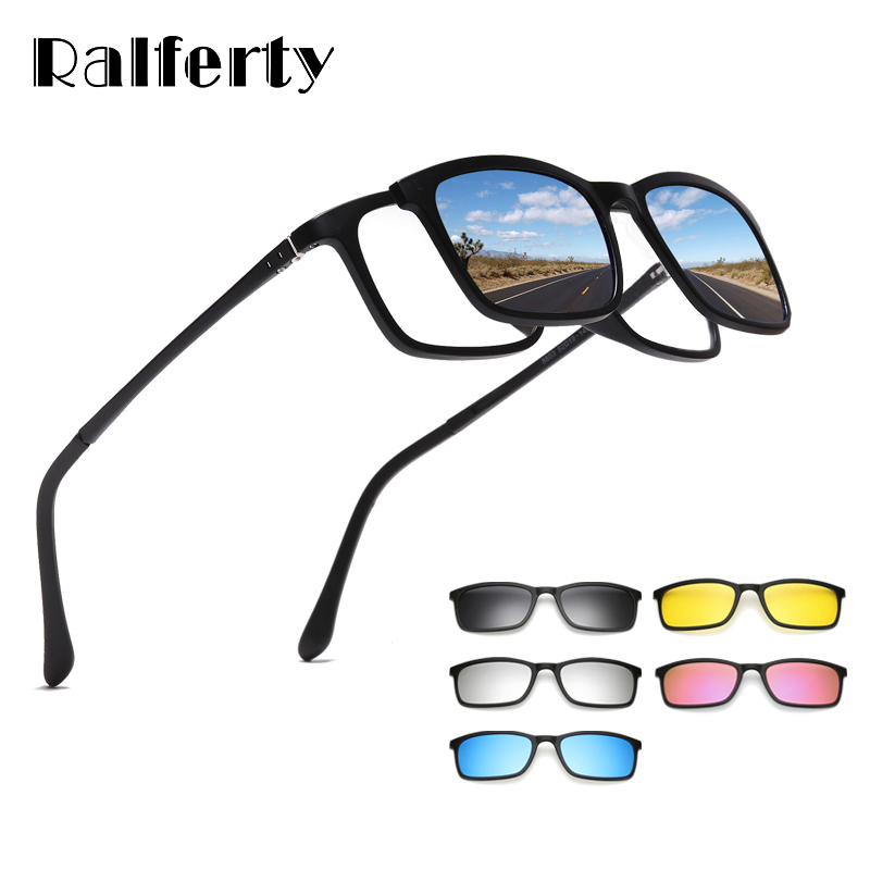 Reflector 5 In 1 - Ralferty Kacamata Hitam Terpolarisasi Pria Wanita