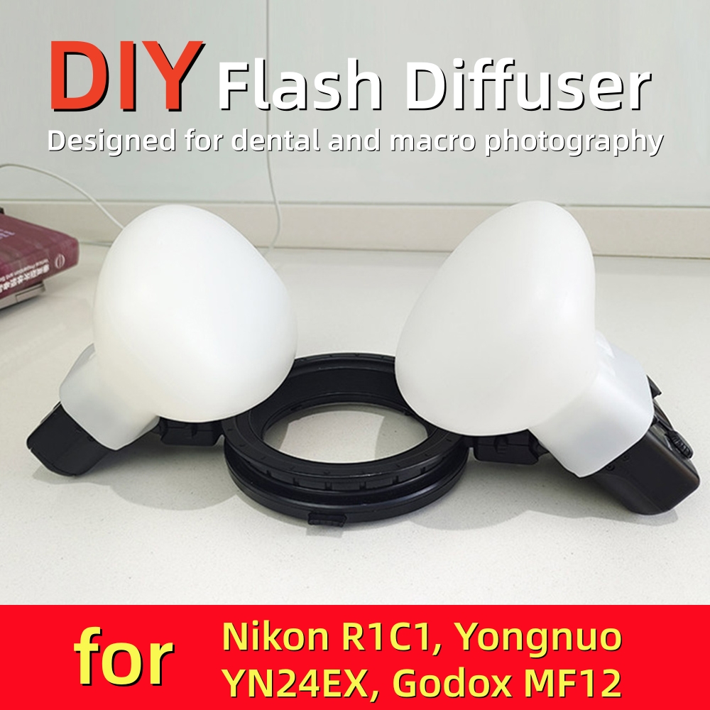 Pop Up Flash Diffuser - 2pcs DIY Softbox Silikon untuk Lampu