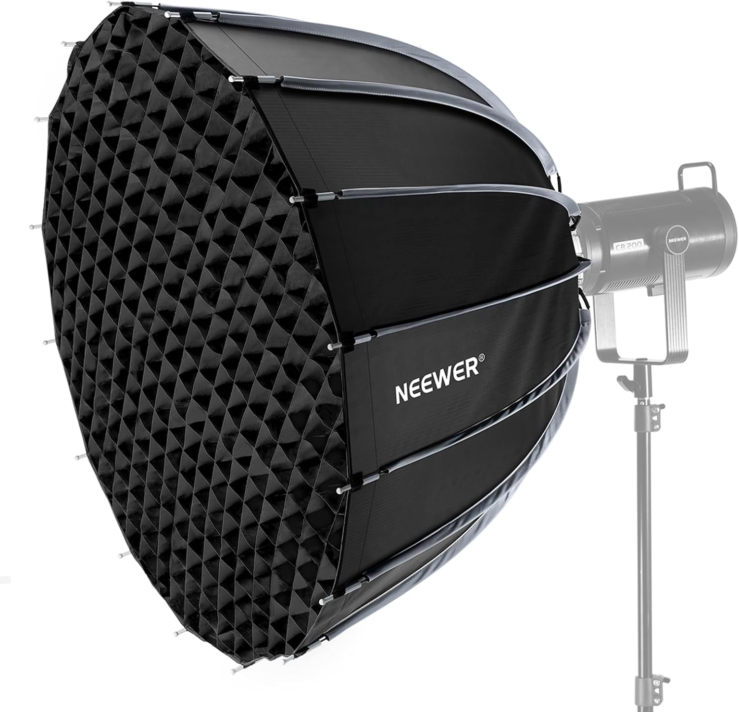 Pop Up Flash Diffuser - Softbox Parabola dengan Dudukan Bowens, Kit