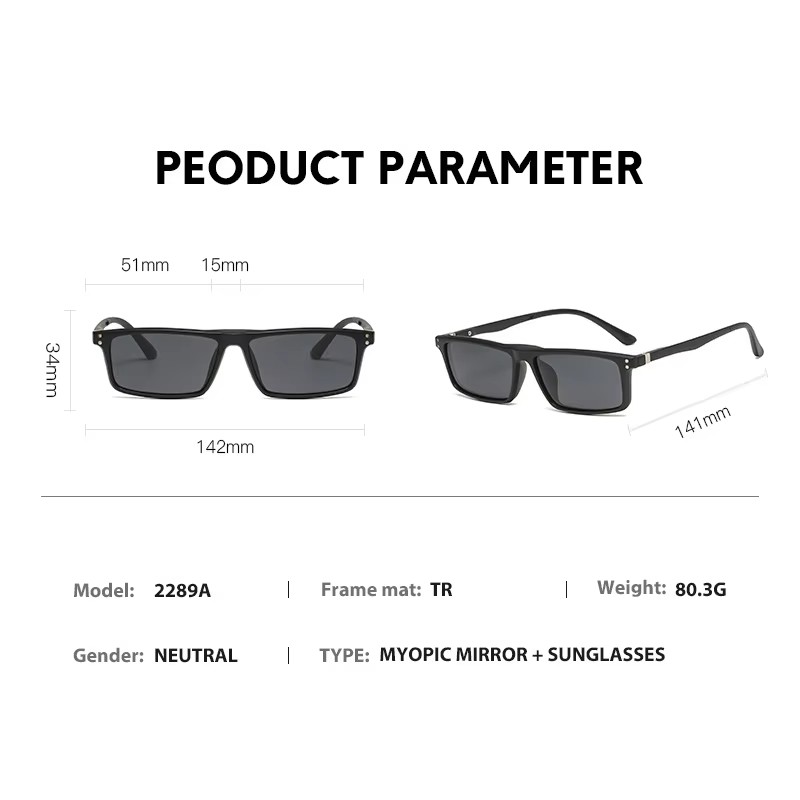 Kacamata Hitam Magnetik Miopia - Reflector 5 In 1 ulasan dan harga