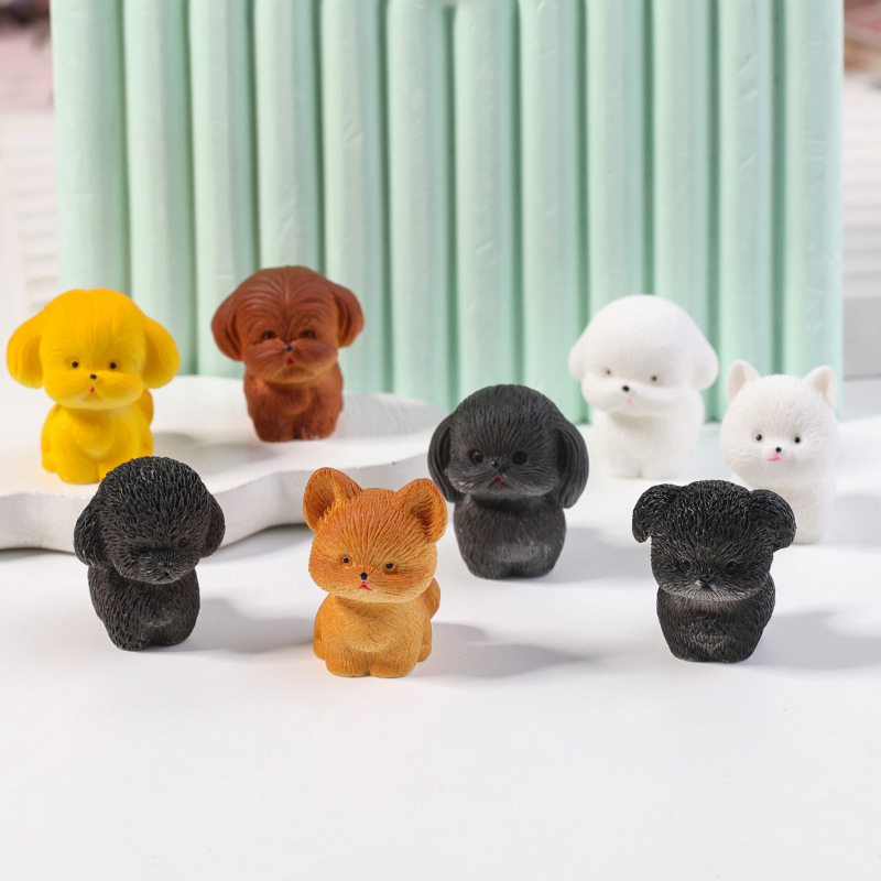 Figur Resin Model Anjing Kartu - Photography Desk ulasan dan harga
