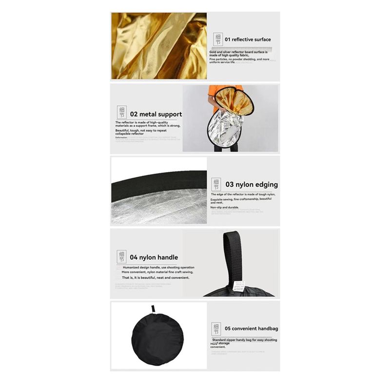 M01K 5 In 1 Reflektor Fotograf - Reflector 5 In 1 ulasan dan harga
