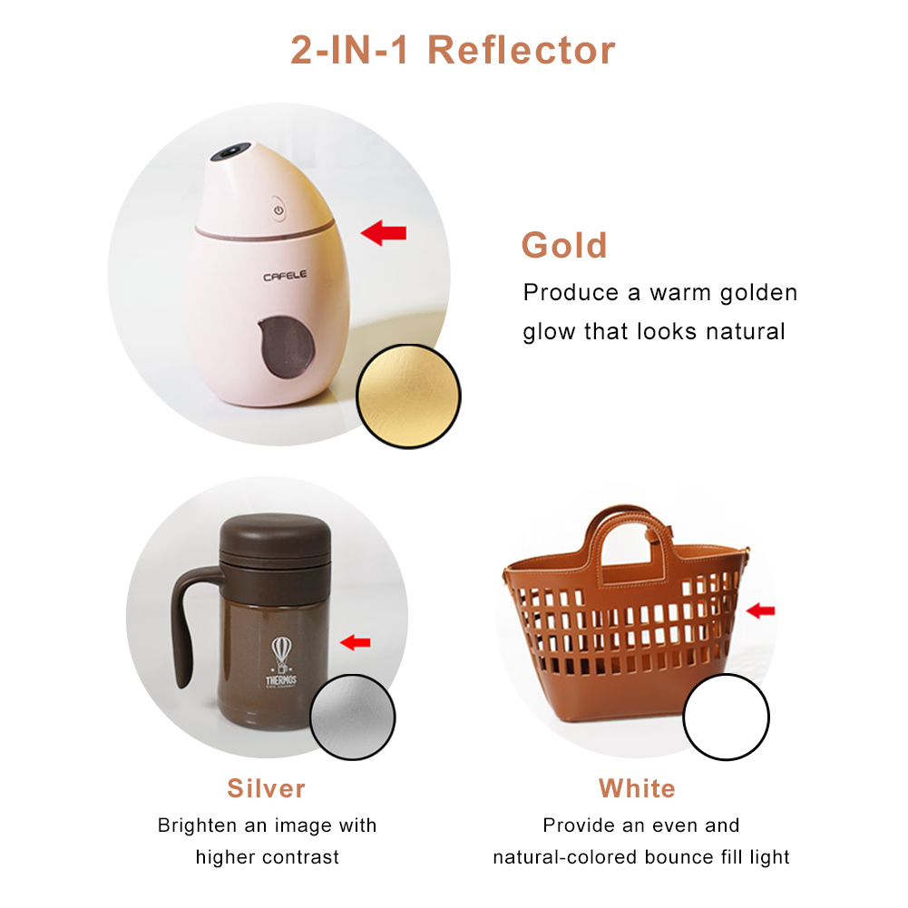 Reflektor Portabel Bulat 2in1  - Pop Up Flash Diffuser ulasan dan harga
