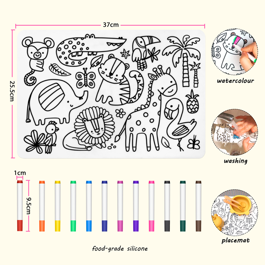 Unik DIY warna silikon makan b - Photography Desk ulasan dan harga