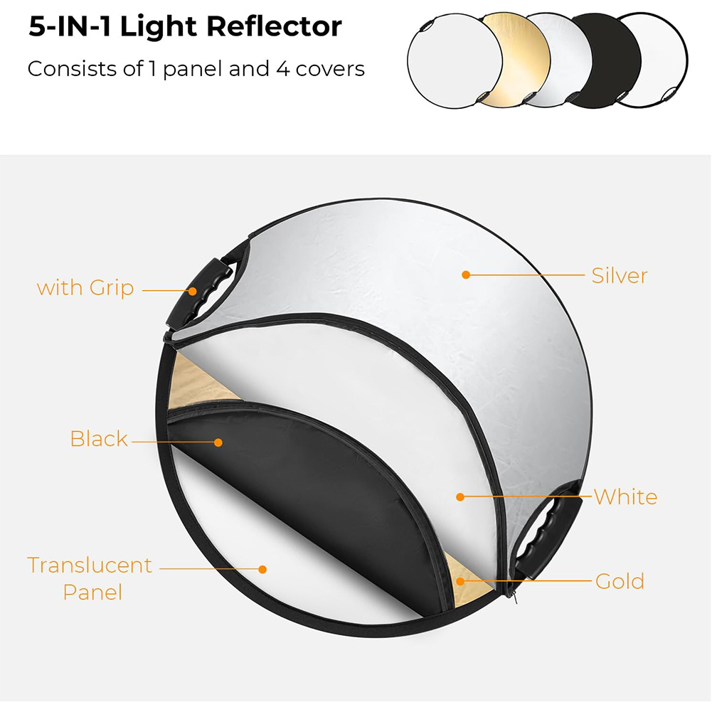 Reflektor Fotografi MYOBO Lipa - Reflector 5 In 1 ulasan dan harga