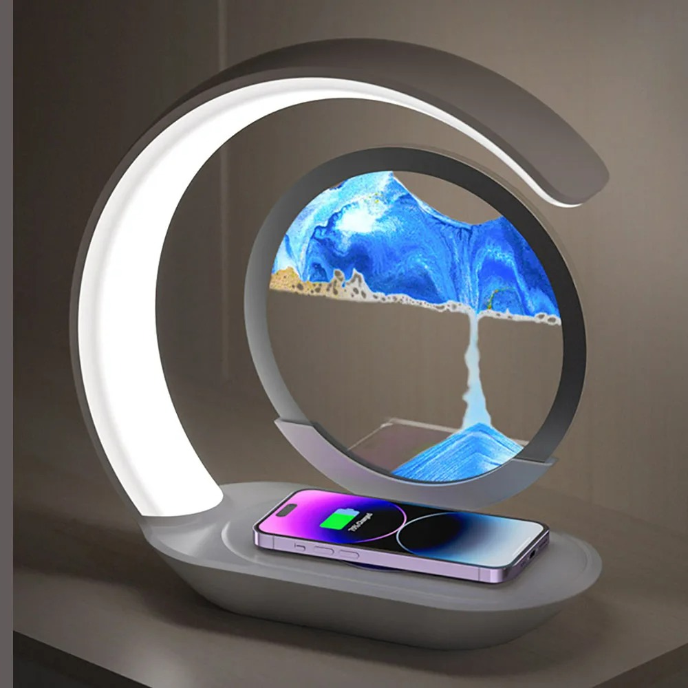 Lampu Meja Pasir Kinetis denga - Photography Desk ulasan dan harga