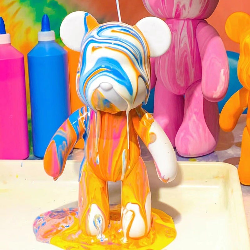 Figur Beruang Cairan Cat DIY 2 - Photography Desk ulasan dan harga